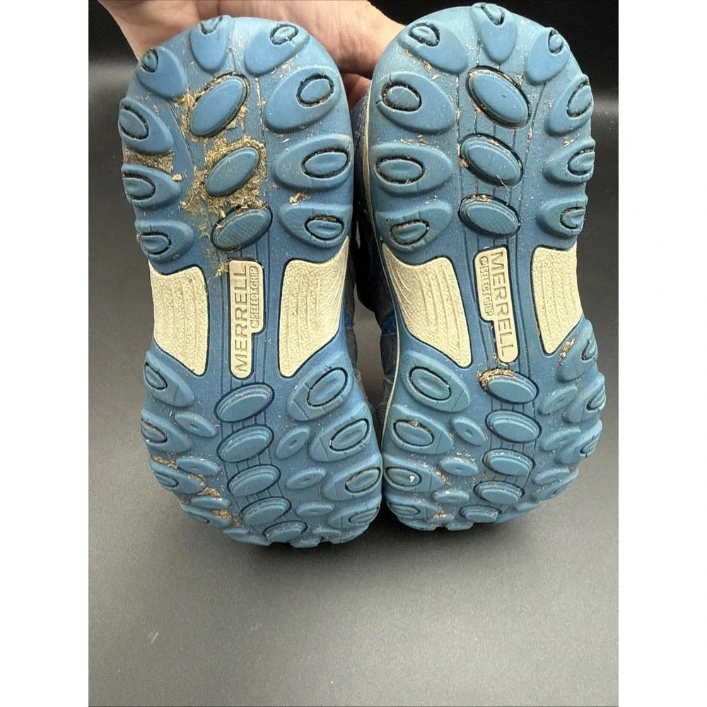 Merrell Outback Mid Hiking Boots Little Girls 12 Pink Blue Trail Outdoor Shoes